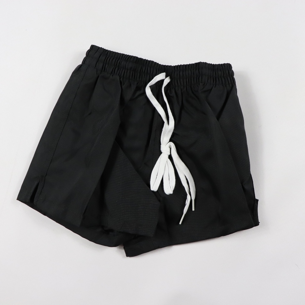 90s New Sportcraft Youth Nylon Soccer Shorts Black
